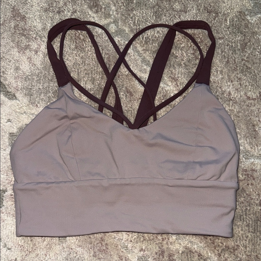 lululemon Pushing Limits Bra - Smoky Blush/Antique Bark, Size 4